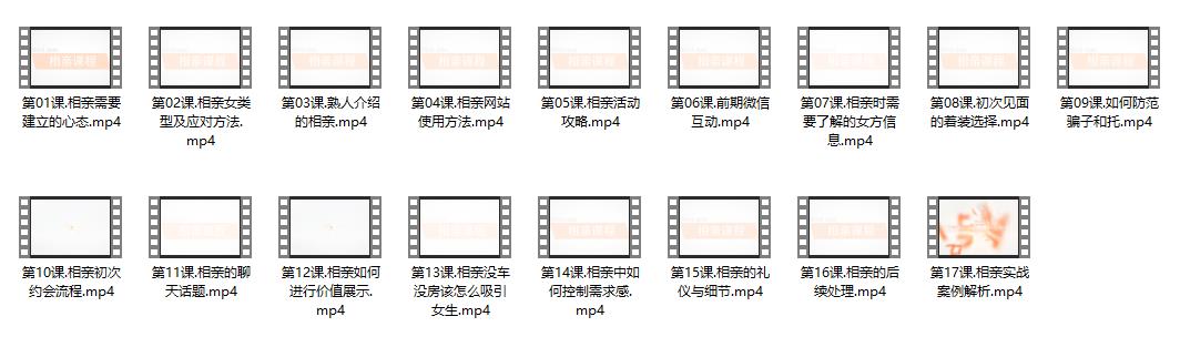 精品PUA教程《相亲课程》