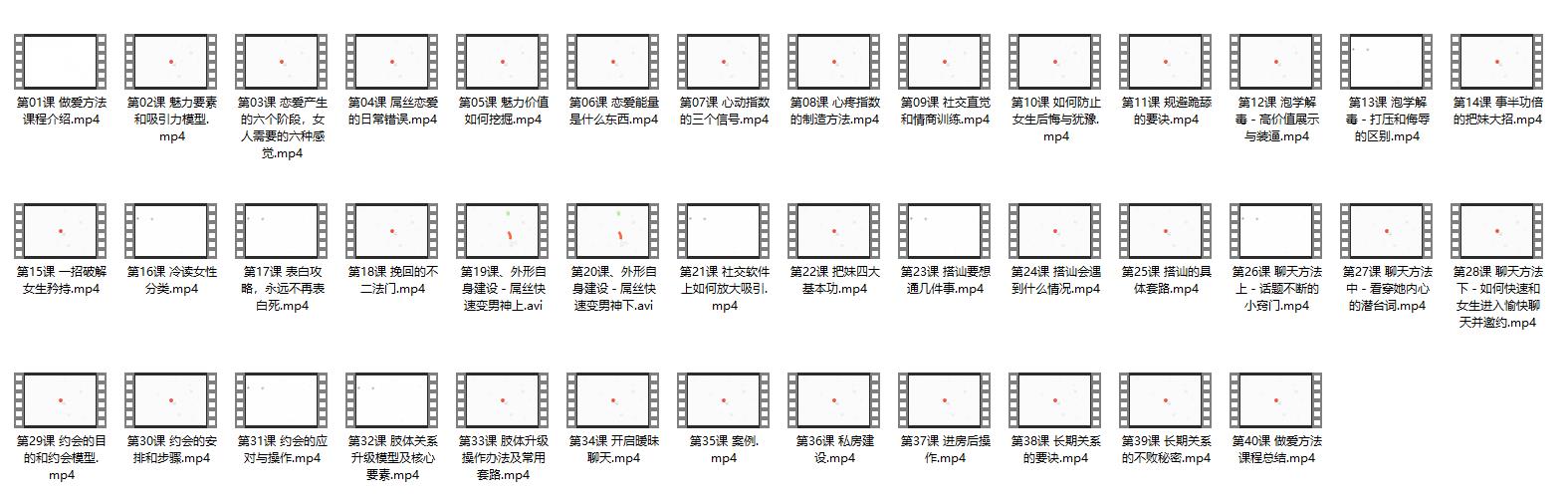 PUA课程《恋爱方法1.0》