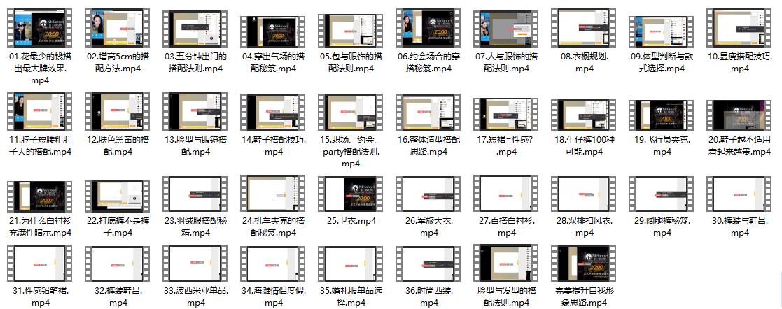 PUA形象课程《服装搭配秘笈36计》
