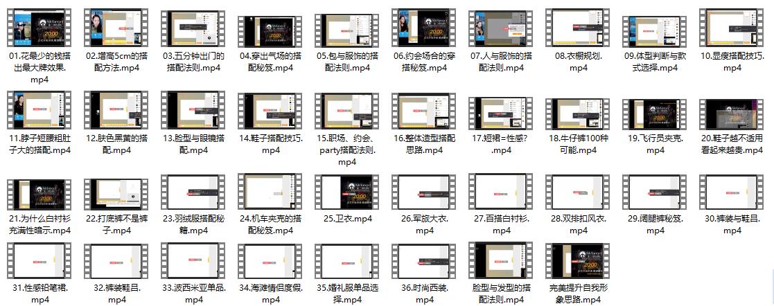 PUA形象课程《服装搭配秘笈36计》