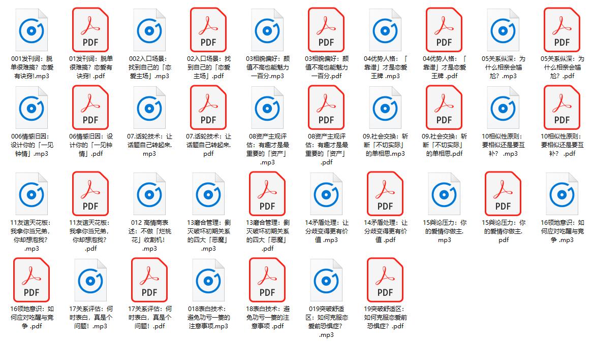 恋爱课程《我想谈恋爱，科学脱单指南》