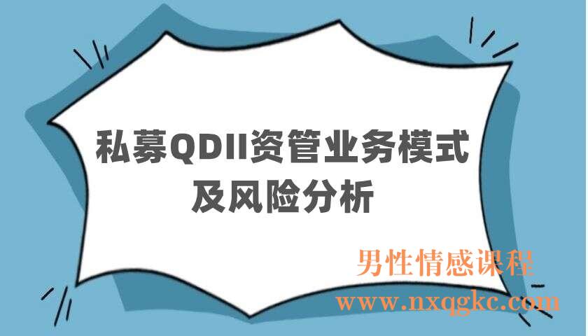 私募QDII资管业务模式及风险分析（220403090）