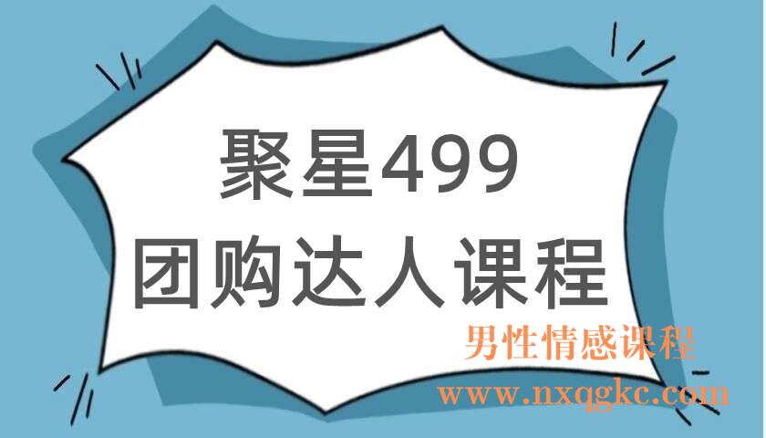 聚星499团购达人课程（220104018）