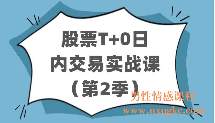 股票T+0日内交易实战课（第2季）（220403044）