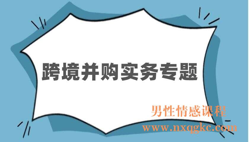 跨境并购实务专题（220403063）