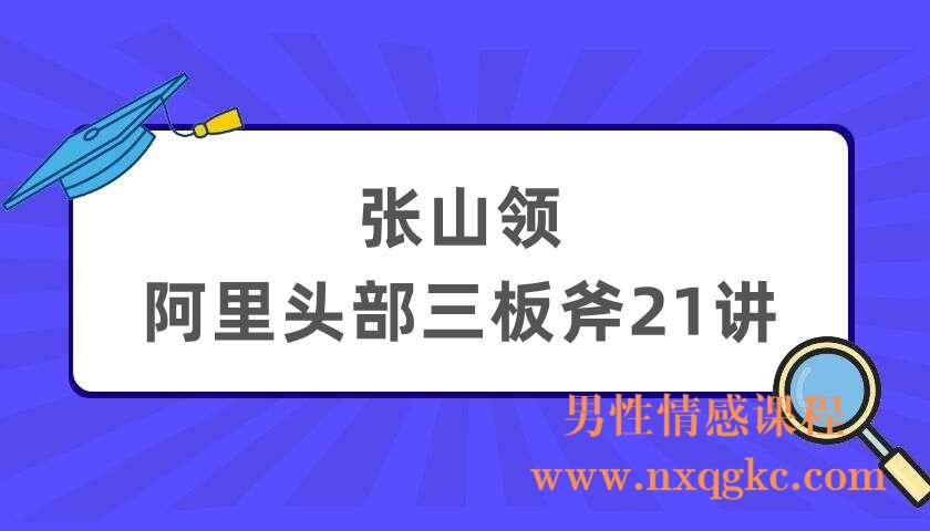 张山领 阿里头部三板斧21讲（220404072）