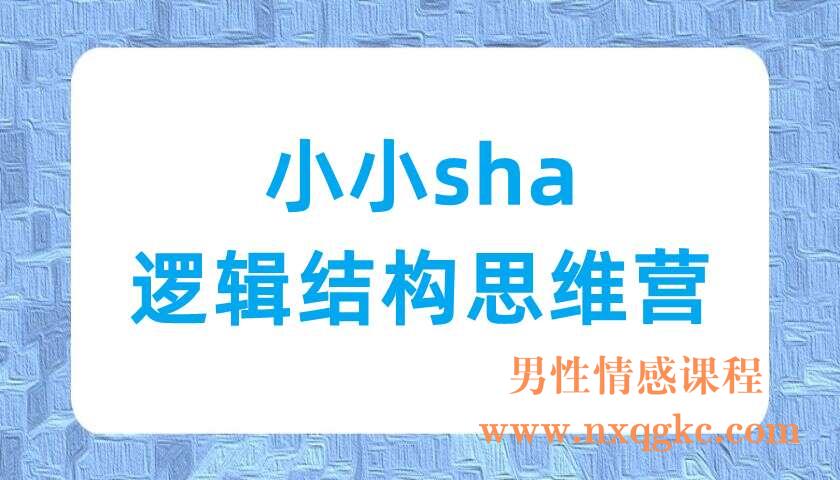 小小sha·逻辑结构思维营（220703055）
