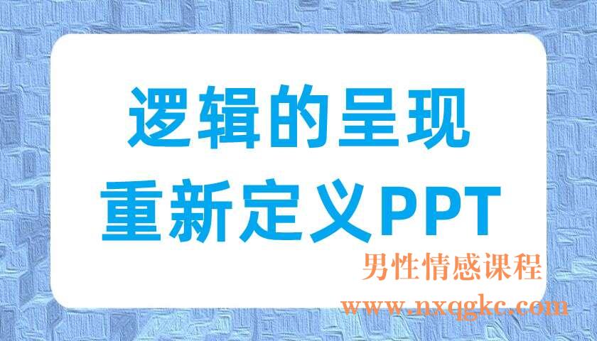 逻辑的呈现-重新定义PPT（220703016）