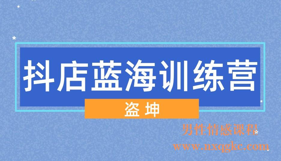 盗坤·抖店蓝海训练营(221017032)