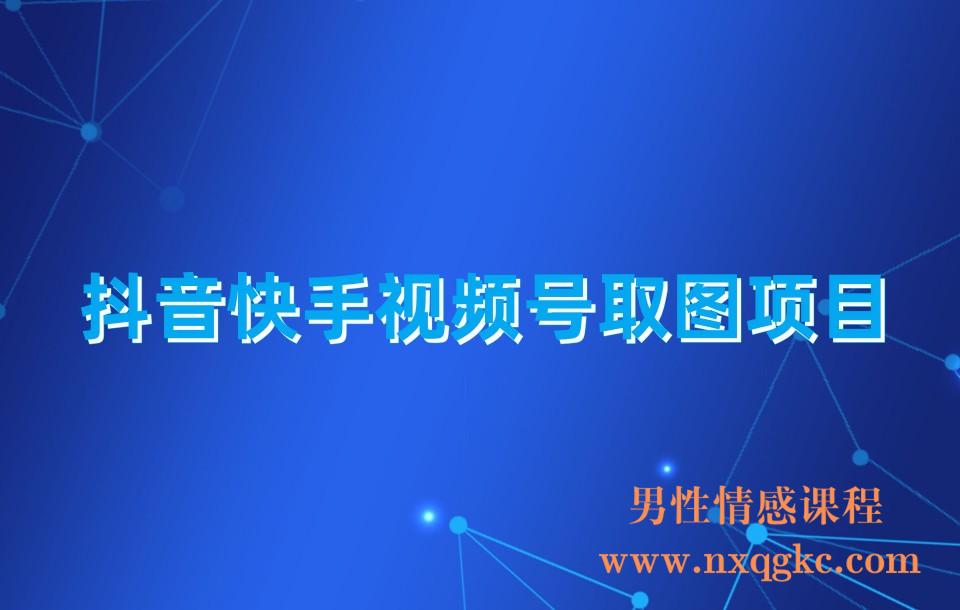抖音快手视频号取图项目(230310034)