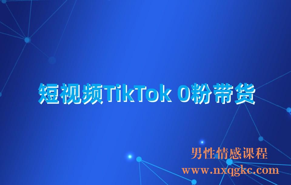 短视频TikTok 0粉带货(230310051)