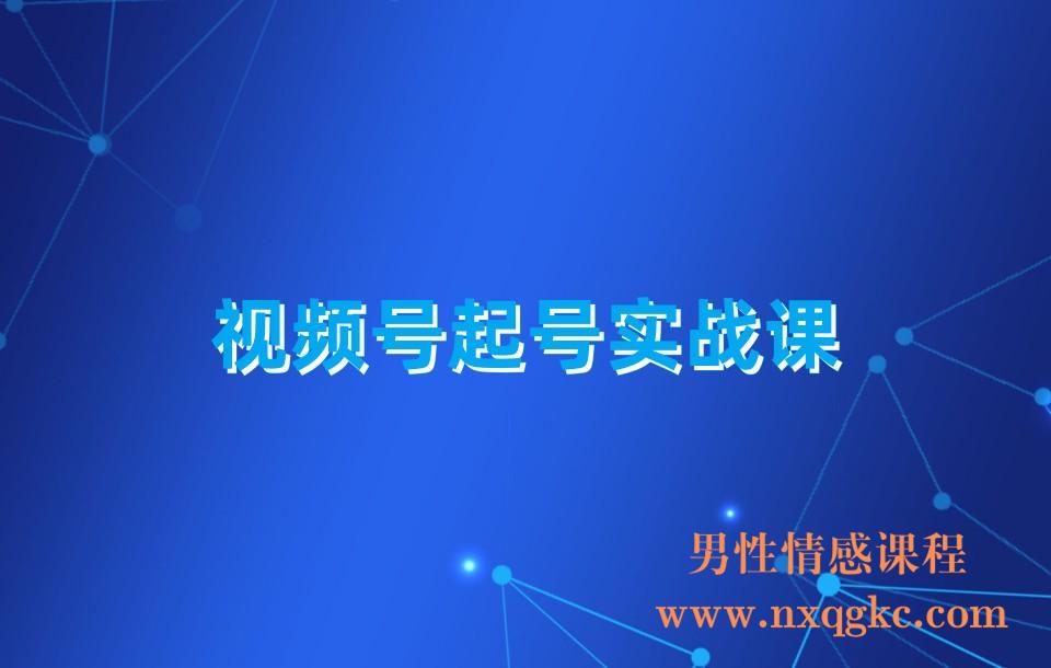 视频号起号实战课：底层逻辑 人群选品 平台区别 话术拆解 付费投放等！(230310121)