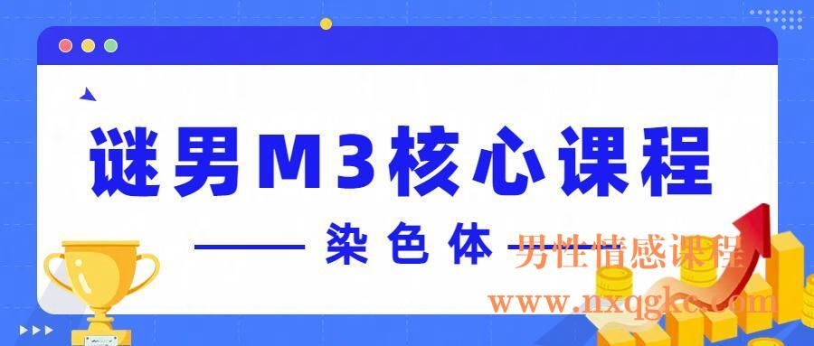 染色体《谜男M3核心课程》附案例（编号0503478）